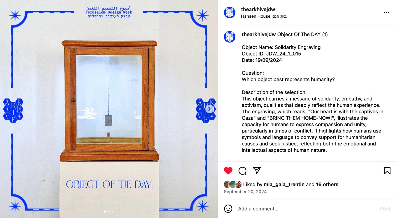 Doron Altaratz Jerusalem Design Week 2024 ARK(HIVE)