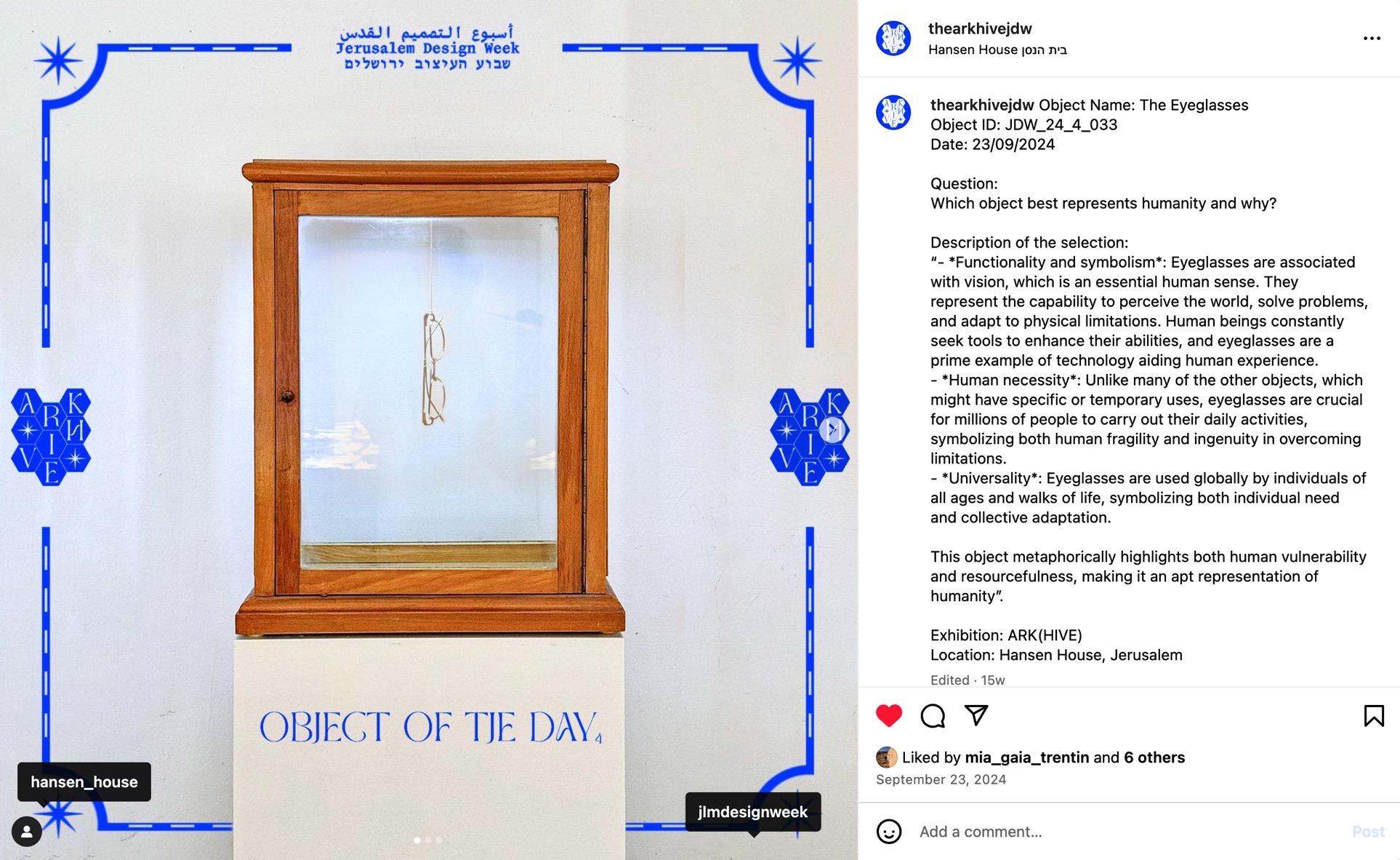 Doron Altaratz Jerusalem Design Week 2024 ARK(HIVE)