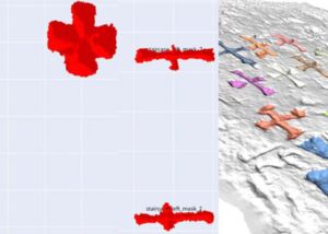 Segmented 3D models of engraved crosses for machine learning shape analysis