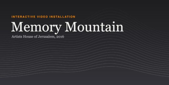 Cover image for Memory Mountain: the title on a dark background with fine contour lines suggesting a mountain