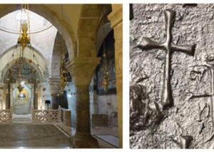 Chapel of Saint Helena and engraved crosses, Church of the Holy Sepulchre, Jerusalem